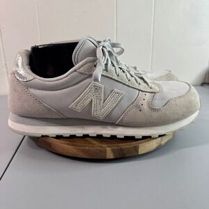New Balance WL311SGA Women's Light Gray Suede Mesh Sneakers Size 10